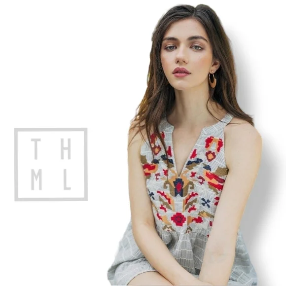 THML Reeve Embroidered Stripe Top - Picture 8 of 8